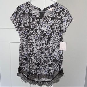 NWT Lauren Conrad short sleeve shirt